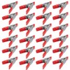 WideskallÂ® 2" inch Mini Metal Spring Clamps w/Red Rubber Tips