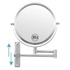 Wall Mounted Metal Frame Makeup Mirror 8 Inch 1X Magnification