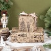 WRAPAHOLIC Nutcracker Kraft Christmas Wrapping Paper - Mini Roll -
