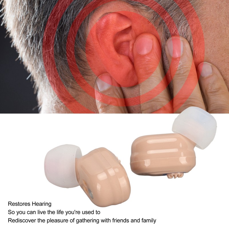 Earbuds Hearing Aids Rechargeable Noise Cancelling Lightweight Digital Hearing Amplifier