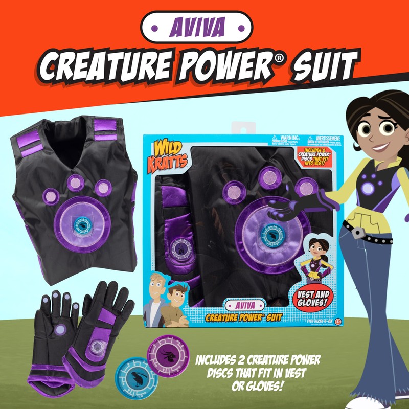 Wild Kratts Creature Power Suit, Aviva,One size fits most: 4-6X