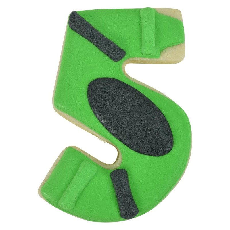 R&M Number 5 Cookie Cutter 3" – Carded Stainless Steel