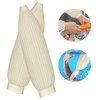 Calayu 1 Pair Waterproof Latex Arm Sleeves Waterproof Oil-Resistant Elastic