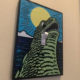 Godzilla themed HOLOGRAHPHIC wall plate cover:_Day_Single outlet