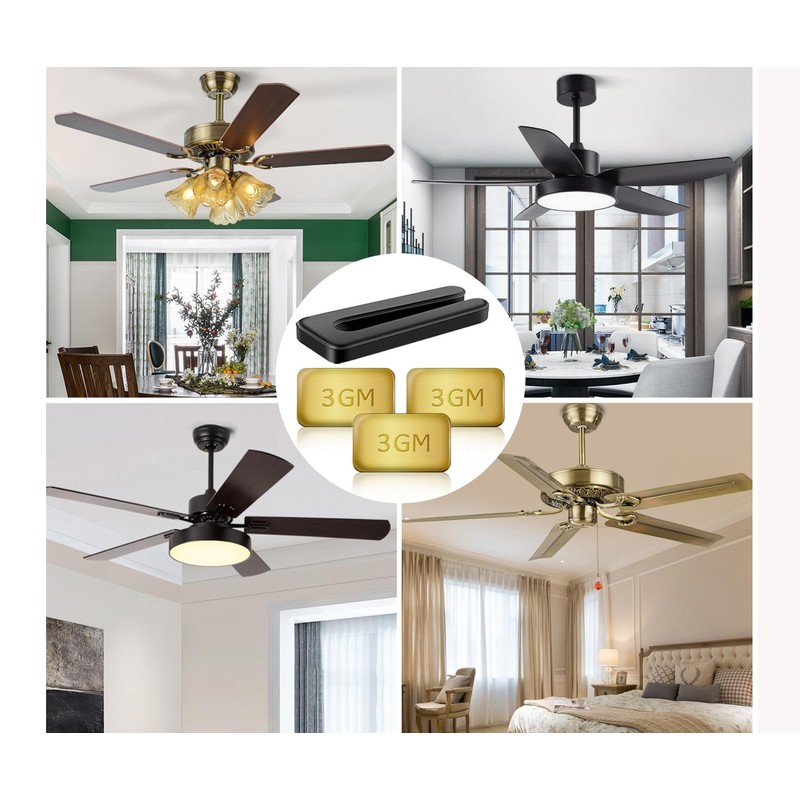 WHMVPWT Ceiling Fan Balancing Kit with 18 Gold 3g Weights,