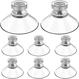 fogman Suction Cup Hooks, Strong Durable Waterproof Soft Bathroom Sink Kitchen Suction Power Set of 8