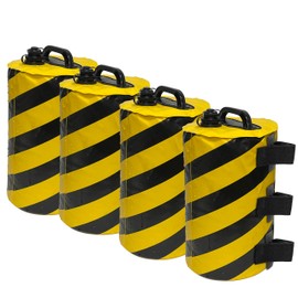 Anavim Canopy Water Weights Bag, Heavy Duty Leg Weights for Pop up Canopy 4pcs-Pack Black Yellow Stripes