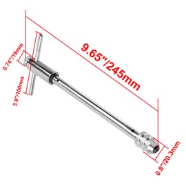 Rannb Adjustable Ratchet Tap Wrench for M3-M8 Thread Taps Extended T-Handle Ratchet Tap Holder Wrench Manual Tapping Accessories