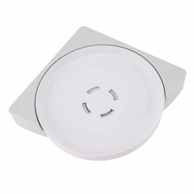 Shower Caddy Corner Rotate Wall Mount Easy Install Modern Plastic