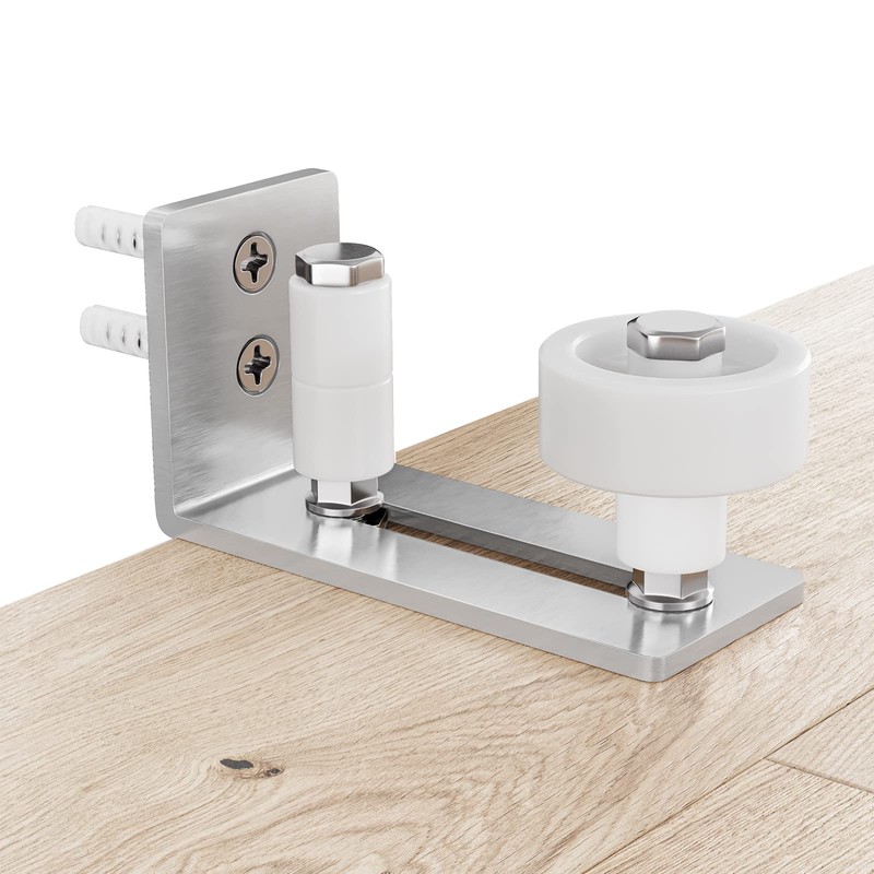 SMARTSTANDARD Sliding Barn Door Floor Guide for Bottom Adjustable Roller