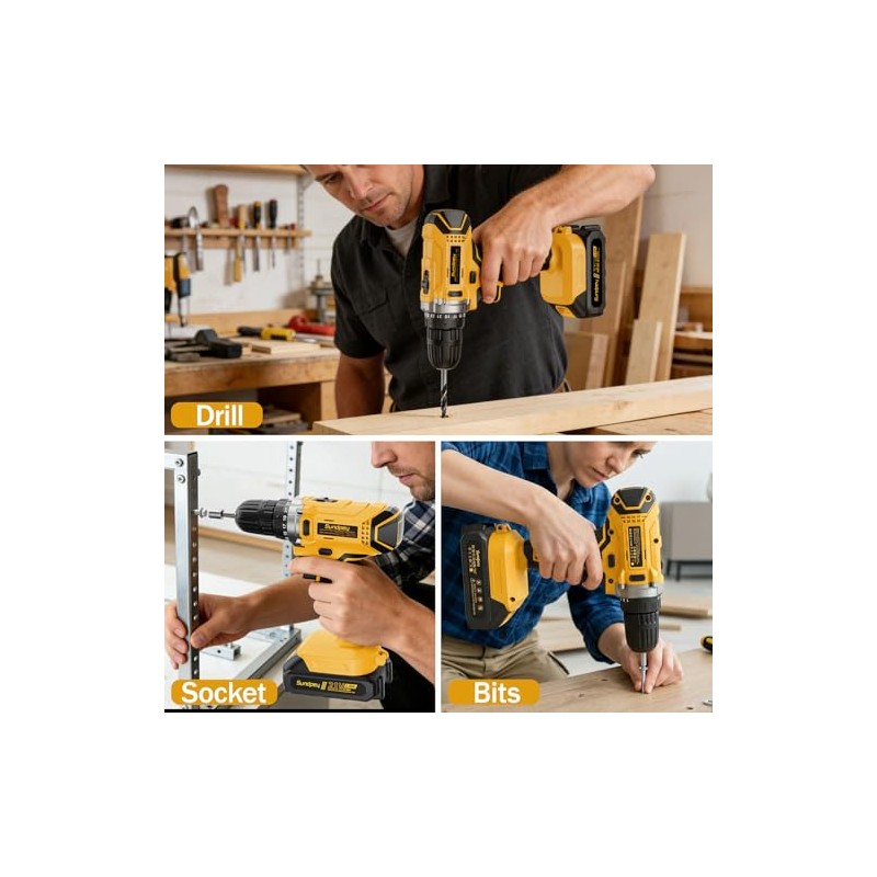 Sundpey 267-Piece Tool Kit with Drill - Basic General Home