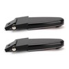 2 All Glass Rear Door Hinges with Hardware #103528-100XL/100LE for