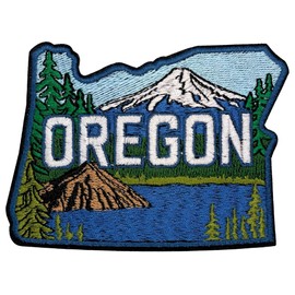 EMBRO BOF Proud Oregon State Patch – 2.85 inches, Cool Pacific Northwest Patch – Embroidered Iron On/Sew On Oregon Patches for Jackets