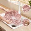 fanquare 3D Rose Gold Flower Placemats Set of 6, 15"
