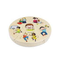 Beleduc - HUMANICO Puzzle Emotions - Feelings Round Puzzle Set for Children