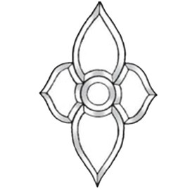 6" x 9-1/2" Clear Glass Bevel Cluster BC505