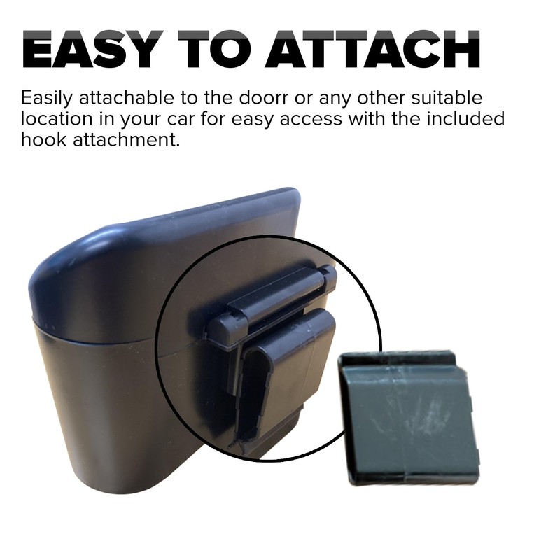 Worldfront Motors - Black Car Bin Press-Top Spring Opening Hook