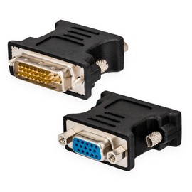 DVI-I to VGA 24+5 Adapter Male Female Passive Monitor Adapter D-SUB Analog DVI-I Male 24+5 / VGA Female Dual Link Soft Connector for Monitor TFT PC Projector Computer Graphics Card