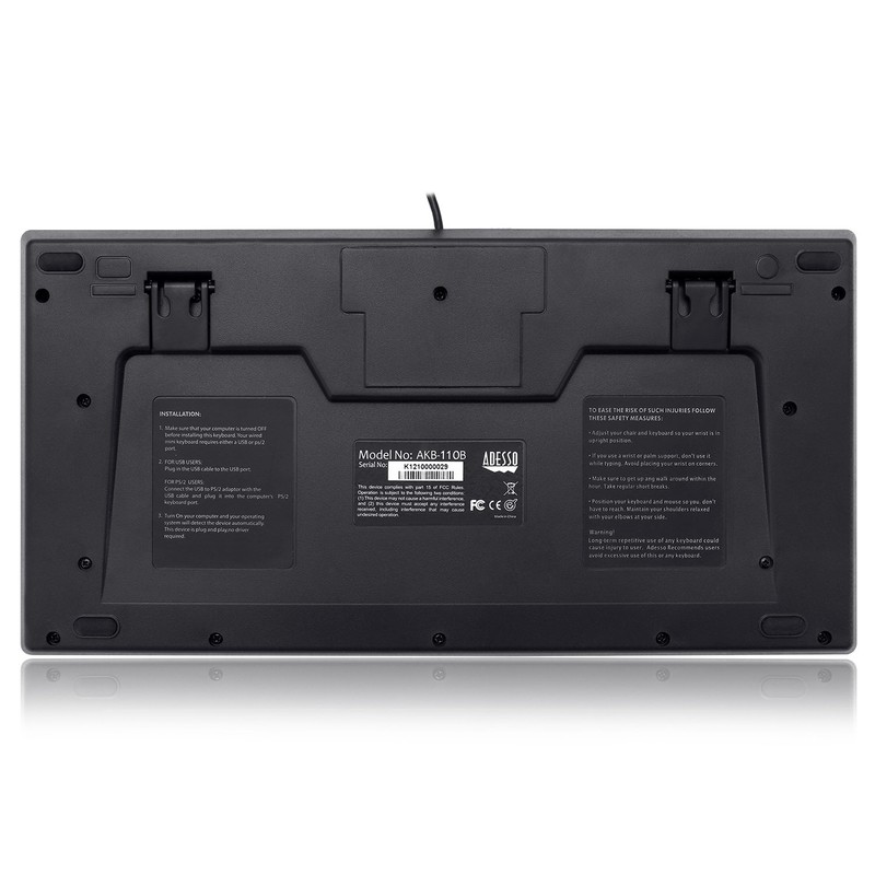 Adesso EasyTouch Mini Wired Gaming Keyboard (AKB-110B)