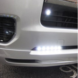 J'z court Daylight LED Waterproof Eagle Eye Large Ball 23mm Set of 10 12V Recessed (White/Black Body)