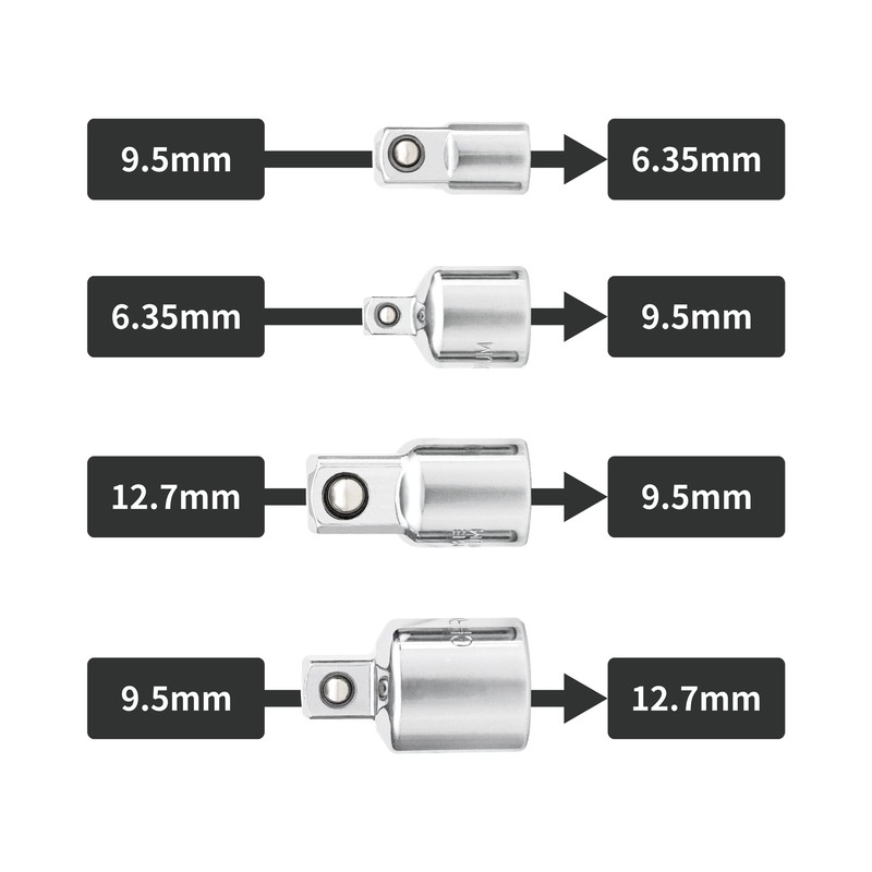 Sundry SAS-4 Socket Adapter 4-Piece Set