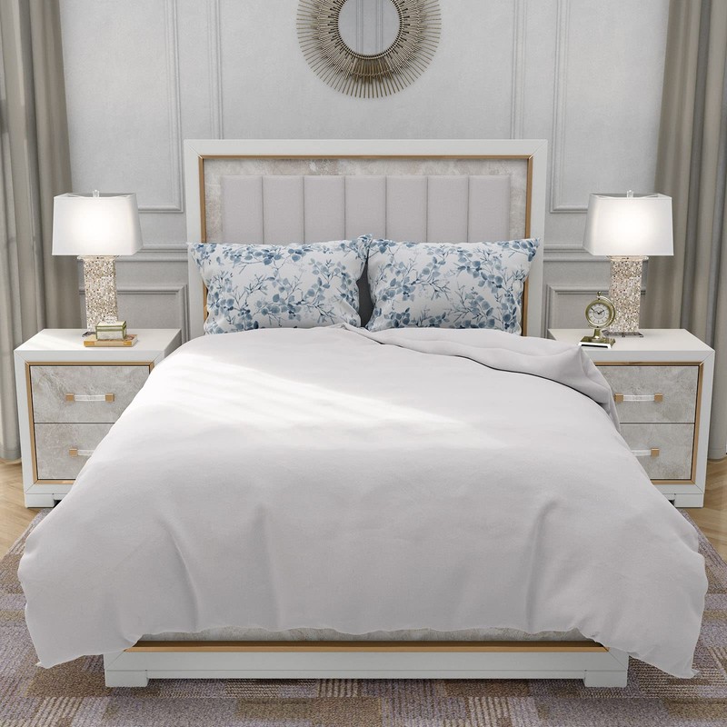 YIYEA King Size Pillow Cases Set of 2, Ultra Soft