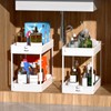 SPACEKEEPER Storage Cart, 4-Tier Mobile Shelving Unit, Bathroom Rolling Cart