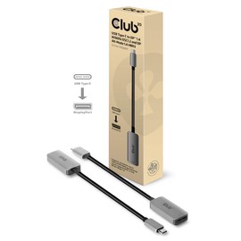Club 3D CAC-1567 USB Type C to DisplayPort™ 1.4 Adapter 4K 120Hz 8K60Hz DSC1.2 HBR3 M/M
