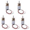 Universal 5Pack Mini N20 Gear Motor 36-108rpm DC 3V-9V Slow