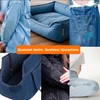 Toppe Jeans Termoadesive, 10 Pezzi, Toni Blu e Nero, Denim