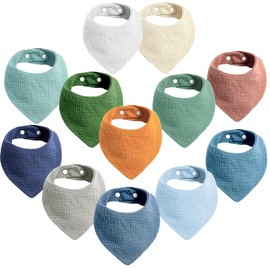 SLOSH Bib Baby Waterproof for Newborns Baby Bib for Babies and Toddlers Boys and Girls Unisex Set Press Stud, Multicoloured