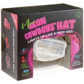 Neon Cowboys® Mini LED Neon Hat - Light Up Wire Cowboys Hat for Birthdays, Raves, Parties, and Festivals