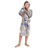V.&GRIN Boys Fleece Robe, Hooded Plush Soft Fuzzy Bathrobe for