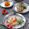 Stainless Steel Plates, 7.8in Metal 304 Dinner Plates Unbreakable Dishes
