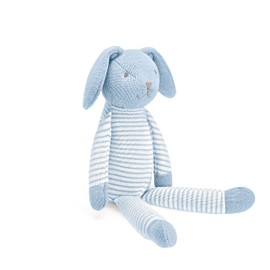 Mousehouse Gifts - Large Blue Rabbit Soft Toy Plush, Knitted Bunny Teddy Bear for Children and Babies