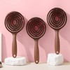 Flexible Swirl Detangling Paddle Hair Brush Black