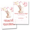 YLKJSTYS Some Bunny is One Birthday Party Invitations Pink Some