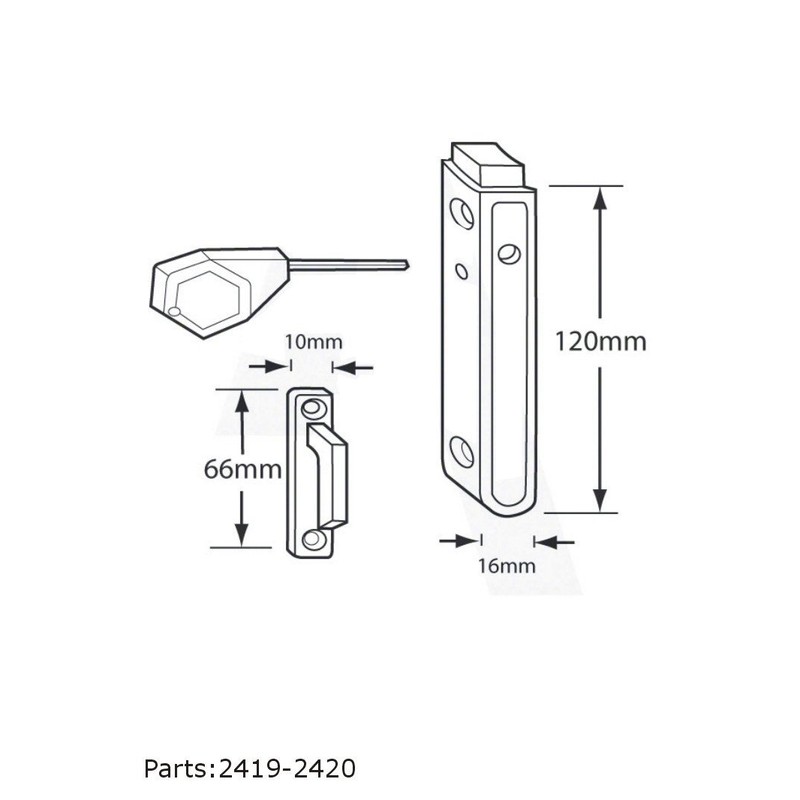 Maco Multivent Tilt and Turn Restrictor White Upvc Child Safety
