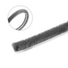 sourcing map Brush Weather Stripping, 5M/16.4Ft Card-Slot Seal Strip Pile