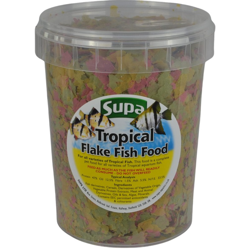 Supa Supa Aquarium Fish Food Tropical Flake 1 Litre |