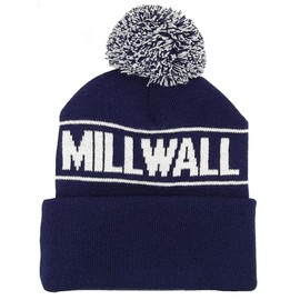 Arena Scarves Millwall Supporters 'No One Likes Us' Bobble Hat Navy White