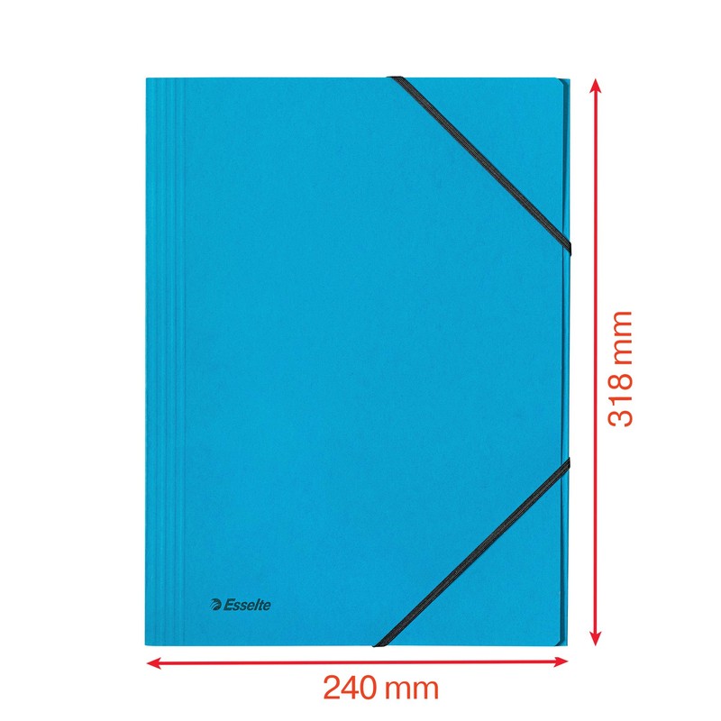 Esselte Corner Folder A4 with Elastic Bands, Pack of 10,