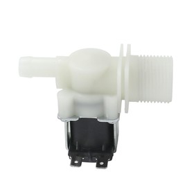 WITTKOWARE Solenoid Valve with 3/4 Inch Male Thread, Sieve and 10-11 mm Hose Connection, 1-Way, Control Voltage 12 V/DC, Max. 0.5 A