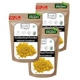 Leafy Organic Goldenseal Root Powder - 10.5 oz(300Gram) Pure Natural Goldenseal Root Powder Supplement