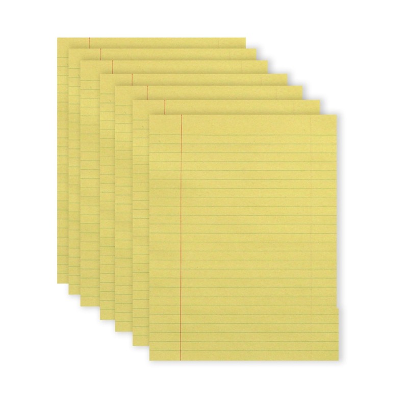 School Smart Newsprint Paper with Red Margin, 8 x 10-1/2