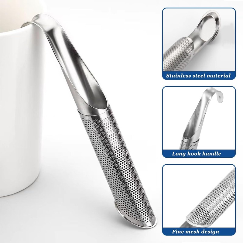 Tsathoggua Stainless Steel Tea Strainer, Tea Infuser for Loose Tea,
