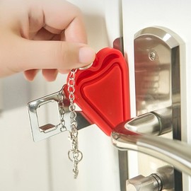 Portable Travel Door Security Lock Portable Lock - Red 2ea