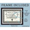 Certificate of Baptism - Custom with Any Name - Frame