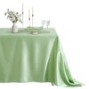 Srumvoat White Table Cloth, Luxury Satin Texture, Quality Polyester Fabric