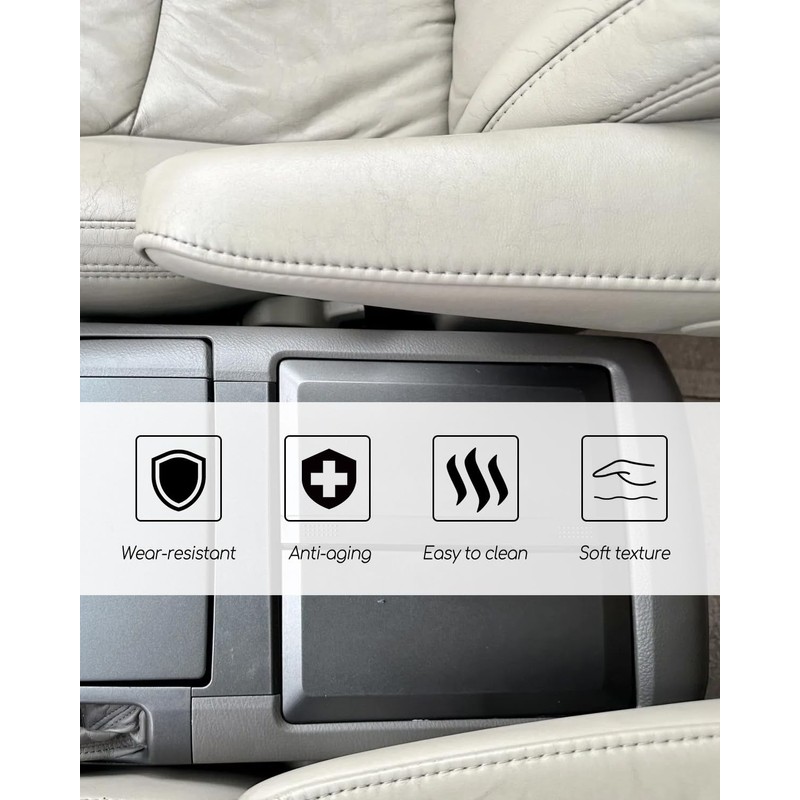 AUGREX Auto Armrest Cover Fit for Lexus GX470 2003 2004